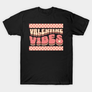 Retro Valentine Vibes Groovy Valentine's Day T-Shirt